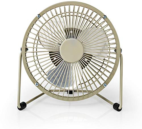 NEDIS Ventilador de mesa | Alimentación USB | Diámetro: 150 mm | 3 W | 1 Velocidad 1.00 m Gris