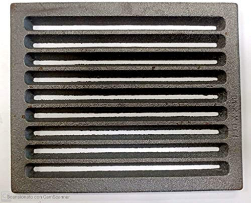 Griglia in ghisa mm 240x190 per stufa a legna per caduta cenere o aerazione