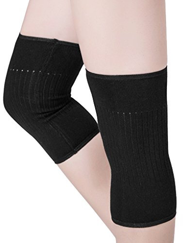 Afinder Elastische Wolle Knieschoner Tanzen Knieschützer Kompression Kniebandage Komfort weiche Winter Knieprotektor Sport Schoner Proteckor Beinwärmer Kniewärmer für Volleyball Fahrrad Motorrad