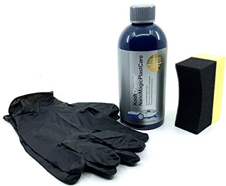 DFT Koch Chemie Nano Magic Plast Care Kunsstoffpflege Schwamm & Handschuhe