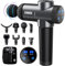 BURNNOVE Massagepistole Massage Gun für Nacken Schulter Tiefen Massagegerät mit 99 Geschwindigkeiten 8 Massageköpfen Elektrisches Handmassagegerät 2800 mAh mit Aufbewahrungstasche LED Touchscreen