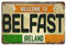 Larkverk Welcome to Belfast Irland Retro-Blechschild Vintage Metallschild für Zuhause, Bar, Büro, Wanddekoration, Shop, Wandbild, Willkommensschild, 30,5 x 20,3 cm, ETP-TPH-SB-128, Multi-20