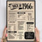 59 Geburtstag Geschenk, Alte Zeitung Holzbild Back in 1966 Vintage personalisierbar zum Hinstellen/Aufhängen opt. beleuchtet, 59 Geburtstag Frau, 59 Geburtstag Mann, 59. Geburtstag, 59 Geburtstag Deko