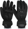 FIDESTE 3M Thinsulate Winter-Handschuhe, wasserdicht, Winddicht, Touchscreen, warme Handschuhe, für Fahren, Radfahren, Reiten, Laufen, Outdoor-Sport, für Damen und Herren, Schwarz (S)