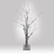 Albero di betulla decorativo da 60 cm con luci a Led Bianco Ghiaccio a batterie decorativo per festività Natalizie Pasquali Matrimoni arredo casa interno