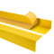 Quest Perfil de borde para escaleras autoadhesivo de PVC, protección de borde de escalera, 50x42mm RGP, amarillo, 200cm