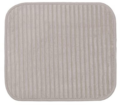 Gözze - Rutschfester Weicher Badeteppich, 100% Polyester, 50 x 45 cm - Taupe