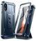 Dexnor Case for iPhone XR 360 Full Body Heavy Duty Rugged Shockproof Military Drop Tested Protective Cover Built in Screen Protector and Kickstand for iPhone XR-Blue