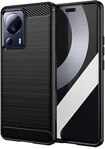 TingYR Coque pour Xiaomi 13 Lite, Housse Silicone Ultra Mince, TPU Silicone, Anti Rayure, Anti Chute, Durable, Housse Étui pour Xiaomi 13 Lite Smartphone.(Noir)