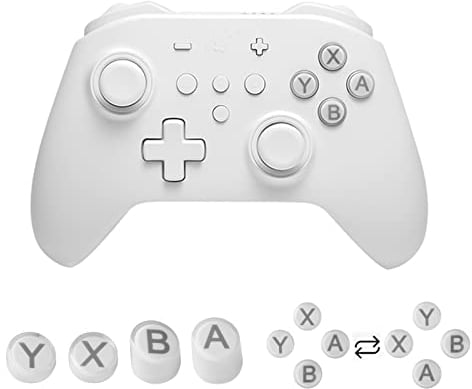 AKNES Gulikit KK3 Max Bluetooth Controller, 4 Back Buttons,Hall Joysticks and Triggers,Maglev/Rotor/HD Vibration,1000Hz Polling Rate for Wins,Compatible with Switch/Steam Deck/Android/iOS/MacOS(White)