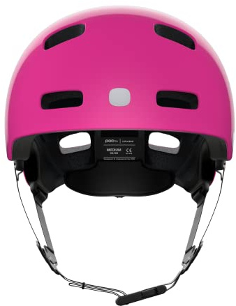 POC POCito Crane MIPS – Kids’ Bike Helmet with MIPS Evolve Protection, Tough PC Shell, Fluorescent Colours, Reflective Details and 360° Adjustable Fit