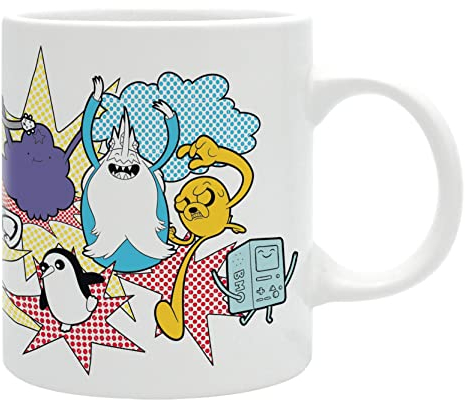 ABYSTYLE - ADVENTURE TIME Tasse 320 ml Charaktere in halber Farbe