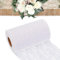 KERANEET Tischläufer Spitze 15cm*22m Tischband Spitzenband Weiß Tischläufer Weiß für Hochzeit Tischband Weißs Deko Taufe Deko Festliche Dekoration zu Besonderen Anlässen