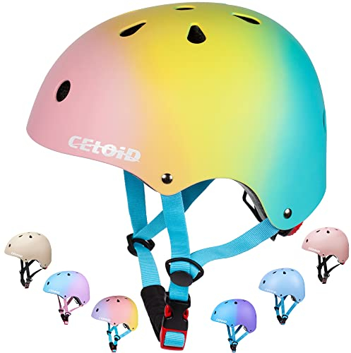 DE-Kids Helmet-Single-Pink Blue-M