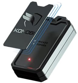 KOMOBI Llavero de reconocimiento para Moto. Evita Falsas Alarmas, Sistema de Reconocimiento del Dueño, Carga Fácil, Resistente al Agua. Tu Tranquilidad y Seguridad en la Palma de Tu Mano.