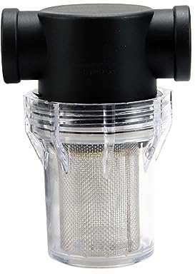 TWSOUL Préfiltre pour jardin, pompe avec tamis en acier inoxydable de 40 mailles, filtre pipeline à haut débit, pompe à eau pour arrosage de jardin (1 à 40 mailles)