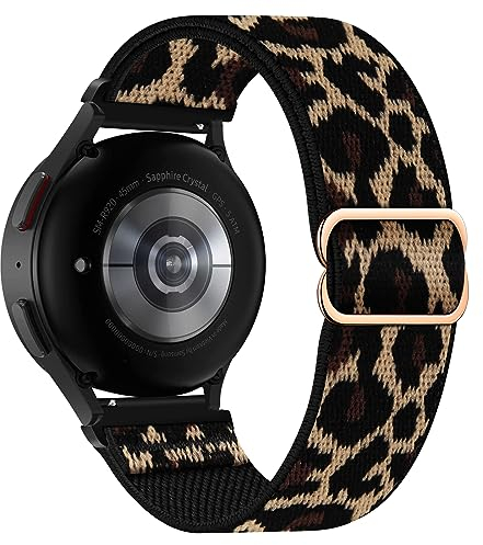 LXURY Elastisch Armband für Garmin Vivoactive 4S/Venu 2S/Vivomove 3S Armband, Dehnbar Nylon Stoff Band Herren/Damen Verstellbar Sport Ersatzarmband Kompatibel mit Garmin Venu 2S Uhrenarmband (P)