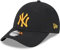 New Era New York Yankees MLB Cap schwarz orange Strapback NY Logo Hut Baseball Kappe - One-Size