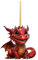 Home Deko Anhänger,Acryl 2D Grün Drache Baby Homeschmuck,Niedliche Cartoon Drache Baby Weihnachtsdeko Anhänger,Valentinstag Deko Tier-Figur Hängende Osternschmuck,Urlaubsdekoration (Y-25, 8cm)