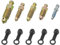 Vis de Purge Frein Boulon Banjo Vis Purge D'étrier Frein Banjo Boulon Purgeur Boulon Vis avec Capuchon M6x1 M7x1 M8x1.25 M10x1 M10x1.25 Bleeder Vis pour Motocyclette 5 PC