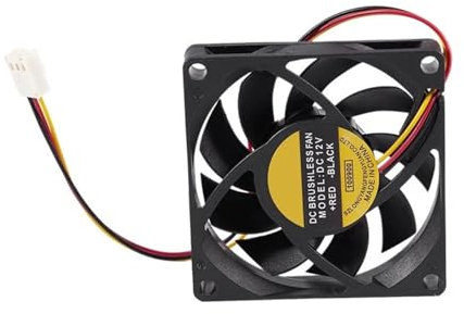 70x70mm 12V 3 broches PC boîtier d'ordinateur CPU DC refroidisseur sans brosse ventilateur de refroidissement noir