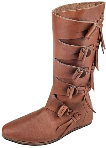 Vehi Mercatus Wikinger Stiefel Jorvik braun mit Gummisohle 42