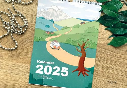 KALENDER 2025 | Wandkalender | Deko | Jahresplanung | Illustration | DIN A 4