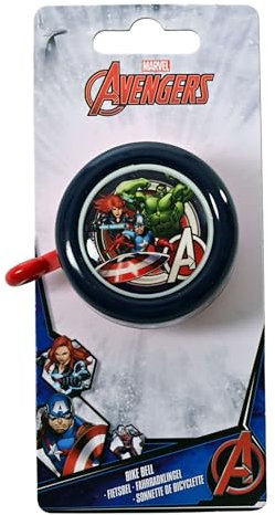 Avengers Fahrradklingel Kinder | Marvel | Fahrradglocke | kleine Geschenke für Jungen | Fahrrad Zubehör | Outdoor Spielzeug | Klingel | Captain America