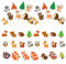JaneYi 48 Stück Muffin Deko Cupcake Topper Geburtstag Waldtiere Kuchendeko Dschungel Tiere Zoo Jungle Animal Cake Topper Tortendeko für Kinder Junge Mädchen Baby Shower Kindergeburtstag