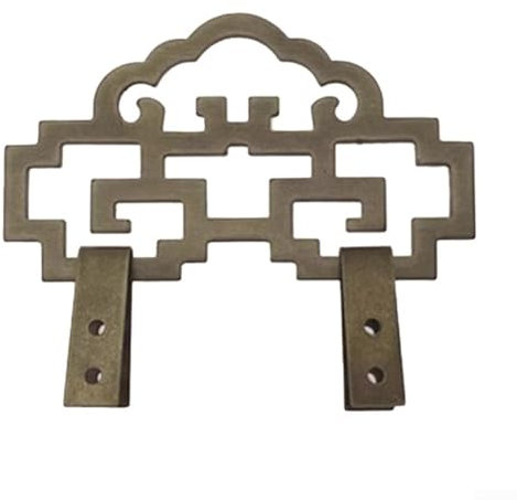 Set di 4 ganci decorativi in ottone, progettati per sostenere quadri e specchi con eleganza