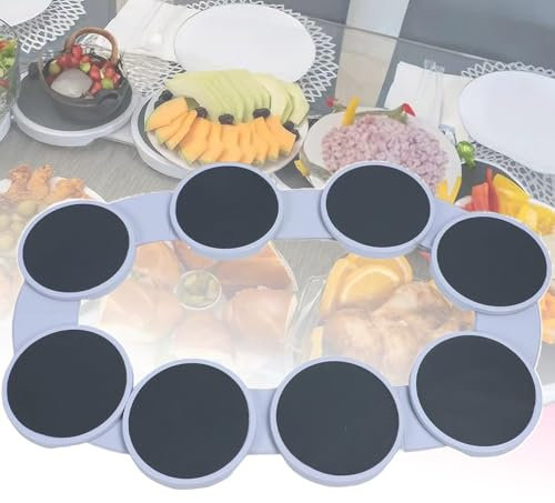 SWAYVES Lazy Susan Drehteller, Drehbares Serviertablett Für Tisch, Um 360° Drehbares Serviertablett, Drehbares Serviertablett Für Tisch Für Partys In Der Küche Zu Hause