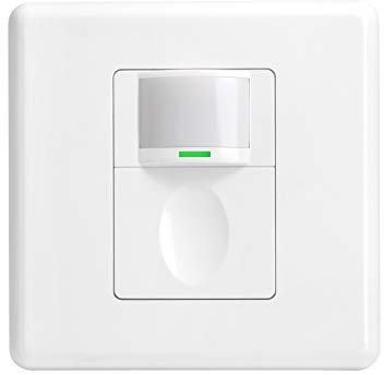 Sensky Détecteur de mouvement PIR intérieur - Interrupteur d'éclairage en saillie avec commande à bouton - 3 modes - Détecteur de présence à 2 fils - 230 V - Réglable - Blanc - Capteur infrarouge pour