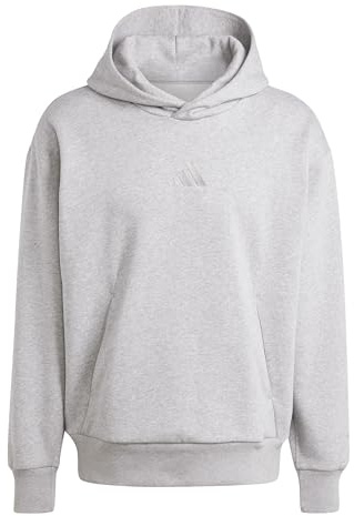 adidas Men's All SZN Fleece Hoodie, medium Grey Heather, XXL