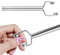ElevateTech Cat Eye Nail Magnet Y-Shaped Stainless Steel Portable Cat Eye Gel Nail Polish Multifunctional Double Head Nails Design Tools Suitable for Salon Home (Silver)
