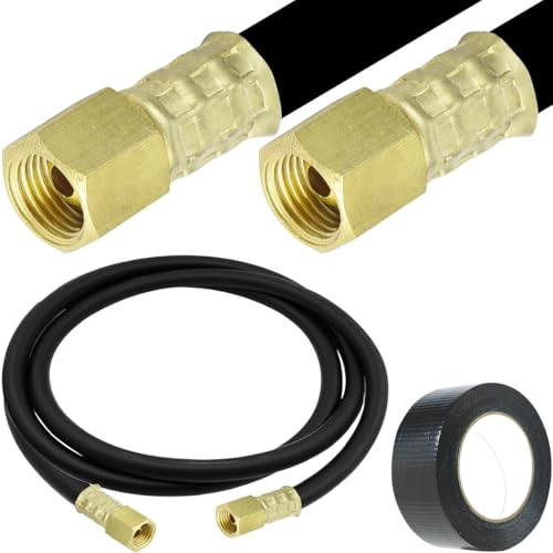 EATBALE Argon Inert Gas Welding Hose, Nitrogen Compressed Regulator Adapter Hose for TIG MIG MAG Welding Machines 1/4 Union Nut (6.56FT 2.0m) Welding Gun Connecting Tube Replacement Parts