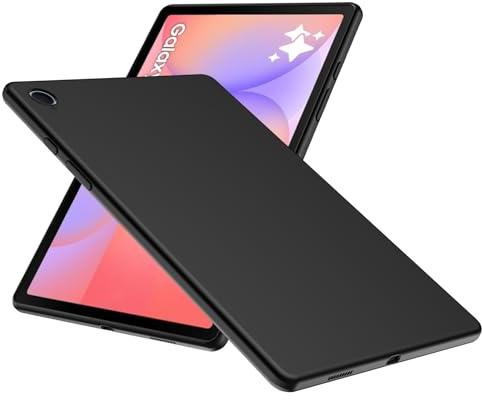 WFTE Case for Samsung Galaxy Tab S10 Lite/S10 FE/S9 FE 10.9-inch,Soft TPU Ultra-Slim Stylish Protective Cover for Samsung Tab S10 Lite 10.9 Tablet Case[Drop Protection, Non-slip] - Matte Black
