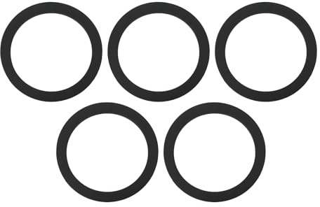 AS Axis Spindleon 5 Rondelles Plates en Caoutchouc Diamètre Intérieur 32 Mm Diamètre Extérieur 39 Mm épaisseur 2 Mm pour Siphon de Bouteille Chromé