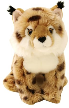 AQCQDQ Simulation Luchs Plüschtier Kuscheltier Wildkatze Puppe Stoffpuppe Luchs Stofftier für Kinder & Erwachsene, Geschenk & Dekoration