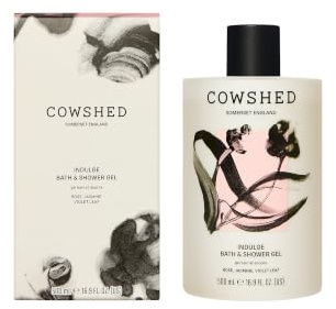 Cowshed Indulge Bath & Shower Gel 500ml, Rose & Jasmine | Gentle, Non-drying Natural Body Wash For Women, Sulphate & Silicone Free