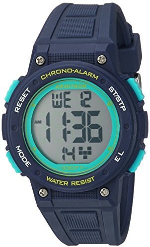 Armitron Sport Women's Digital Chronograph Resin Strap Watch, 45/7086