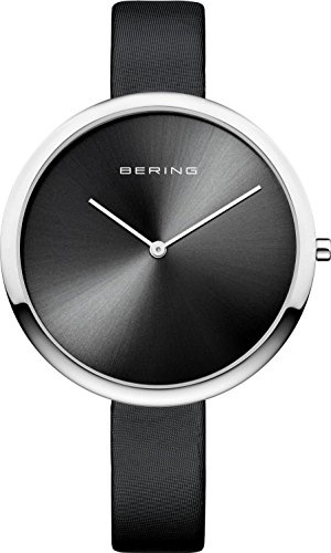 Bering Damen Quarz Uhr | Armbanduhr 40 mm Edelstahlgehäuse und Sunray Zifferblatt | Milanaisearmband | Saphierglas | 3 ATM | 12240