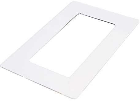 kekef Acrylglas Dekorrahmen klar 1fach 2fach 3fach 4fach, beidseitig benutzbar glänzend oder entspiegelt, Tapetenschutz Wandschutz für Lichtschalter und Steckdosen (antireflex 2-fach)