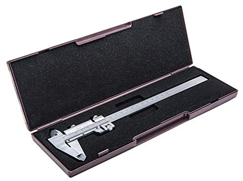 Calibro a quadrante - MASO 150 mm / 6 pollici Calibro a quadrante antiurto, acciaio inossidabile, pollici/metrico, per misurazioni di profondità/interno/esterno/passo