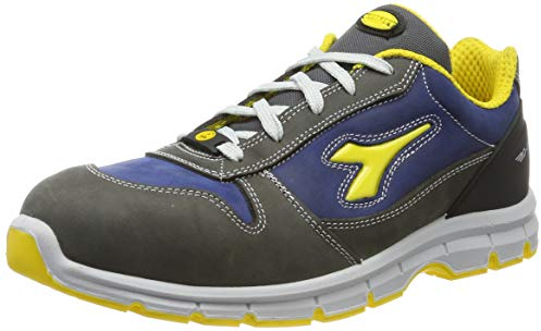Utility Diadora Run Low S3 Src Esd, Scarpa Antinfortunistica Unisex - Adulto, Grigio Castello/Blu Insegna, 42 EU
