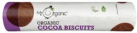 Mr Organic - Cocoa Biscuits 250g - Pack of 1 - Organic & Palm Oil Free - Rich in Cocoa - Vegan & Non-GMO - Perfect Snack for Anytime of the Day