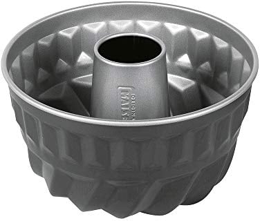 Original Kaiser Inspiration Gugelhupfform 22cm, Gugelhupf Backform rund, Kuchenform antihaftbeschichtet, gleichmäßige Bräunung, grau