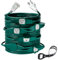 Yodotek 50 FT Green Color Power Extension Cord 3 Prong,Nema 5-15R Female Socket, LED-Indicator.16 Gauge 13 A, Stecker auf weiblich, Stage Backlines Power Board, UL gelistetes Multi-Outlet Kabel