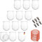 Flaschenbauer - 220 ml Einmachglas Tulpen-Form - verwendbar als Marmeladenglas, Vorratsglas, Konservenglas 12 Stück Inklusive Etikett - Made in Germany