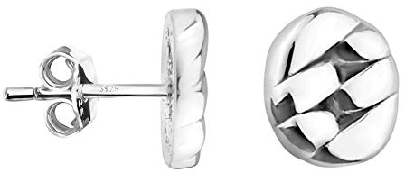 SOFIA MILANI - Boucles d'Oreilles pour Femme en Argent 925 - Clou d'Oreille avec Motif en Forme de Noeud - 20899