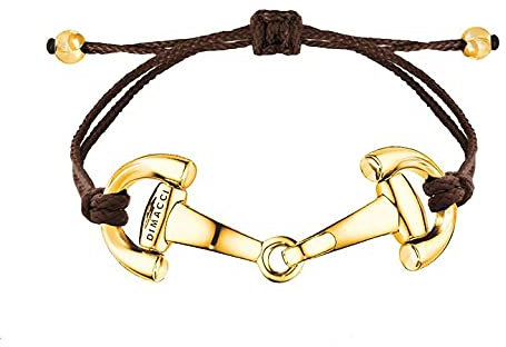 DIMACCI ARMBAND - PONY (Mokka + Vergoldet)